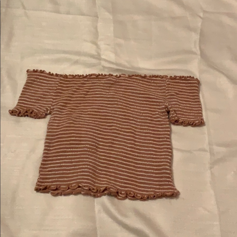 Nude crop top